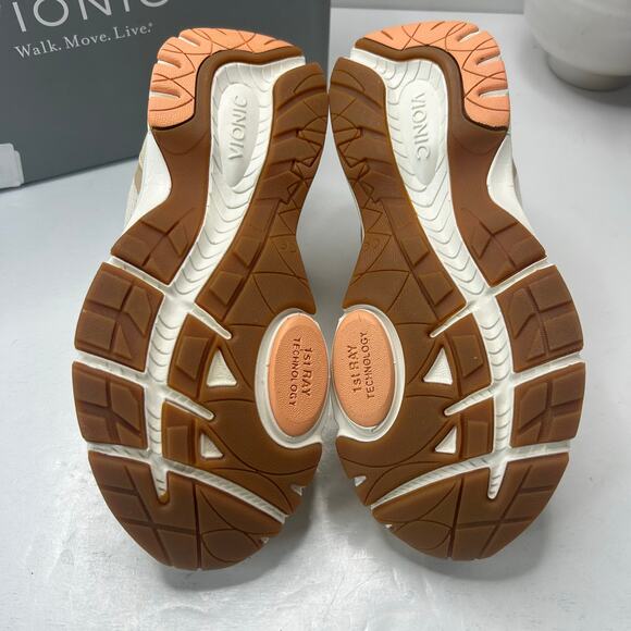 Vionic Tokyo Lightweight Sneakers Mesh Cream/Beige Orthotic Women 6.5 Wide NWB - Picture 8 of 10